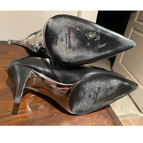 Calvin Klein 205w39nyc Black Rosella Cap Toe Boots - Picture 4 of 8